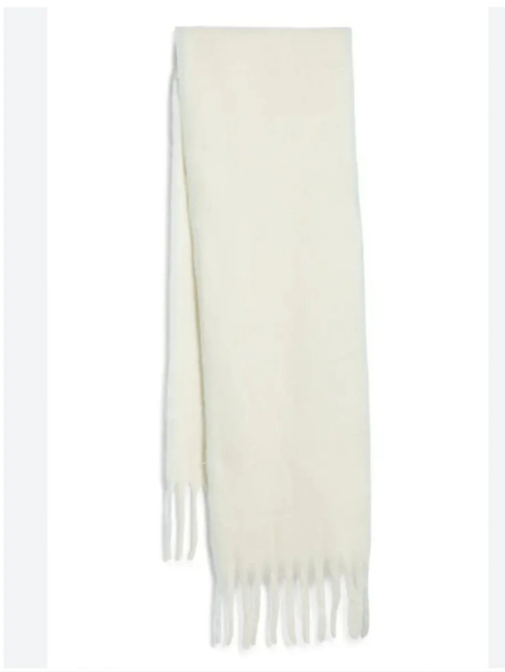 Free People Winter Chill Blanket Scarf In Cream OS NWT